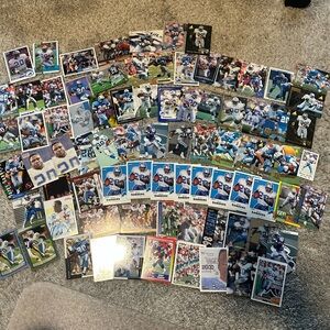Lot of 81 Barry Sanders football cards Detroit Lions Oklahoma State Cowboys